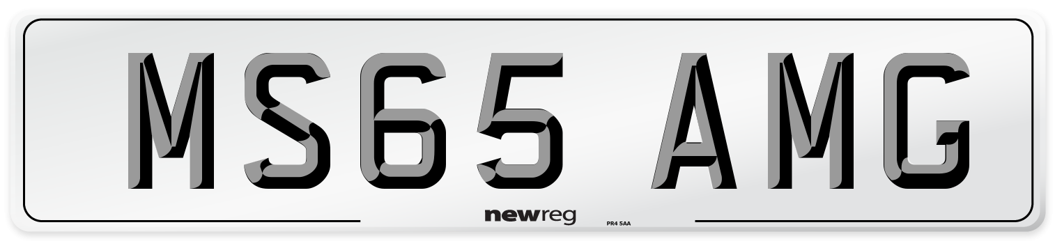 MS65 AMG Number Plate from New Reg